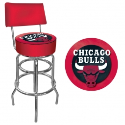 Chicago Bulls Bar Stool with Back