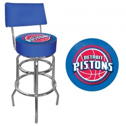 Detroit Pistons Bar Stool with Back