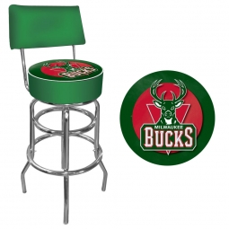 Milwaukee Bucks Bar Stool with Back
