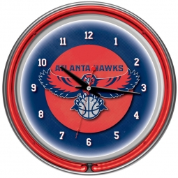 Atlanta Hawks Neon Clock