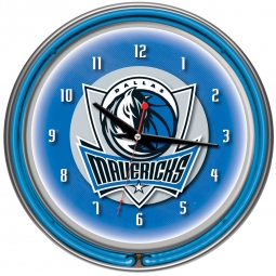Dallas Mavericks Neon Clock