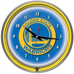 Golden State Warriors Neon Clock