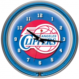 Los Angeles Clippers Neon Clock