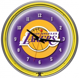 Los Angeles Lakers Neon Clock