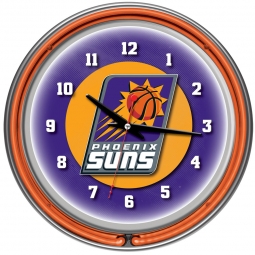 Phoenix Suns Neon Clock