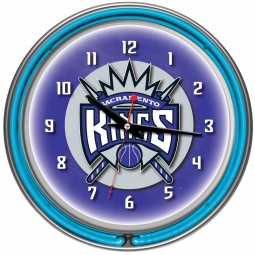 Sacramento Kings Neon Clock