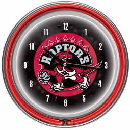Toronto Raptors Neon Clock