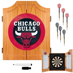 Chicago Bulls Dart Board Set