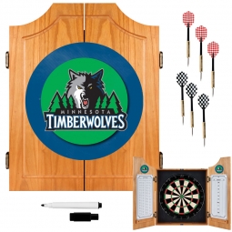 Minnesota Timberwolves Dart Board Set