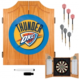 Oklahoma City Thunder Dart Board Set