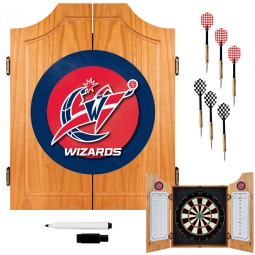 Washington Wizards NBA Wood Dart Cabinet